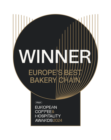 Winner of Europe's Best Bakery Chain, 2024.